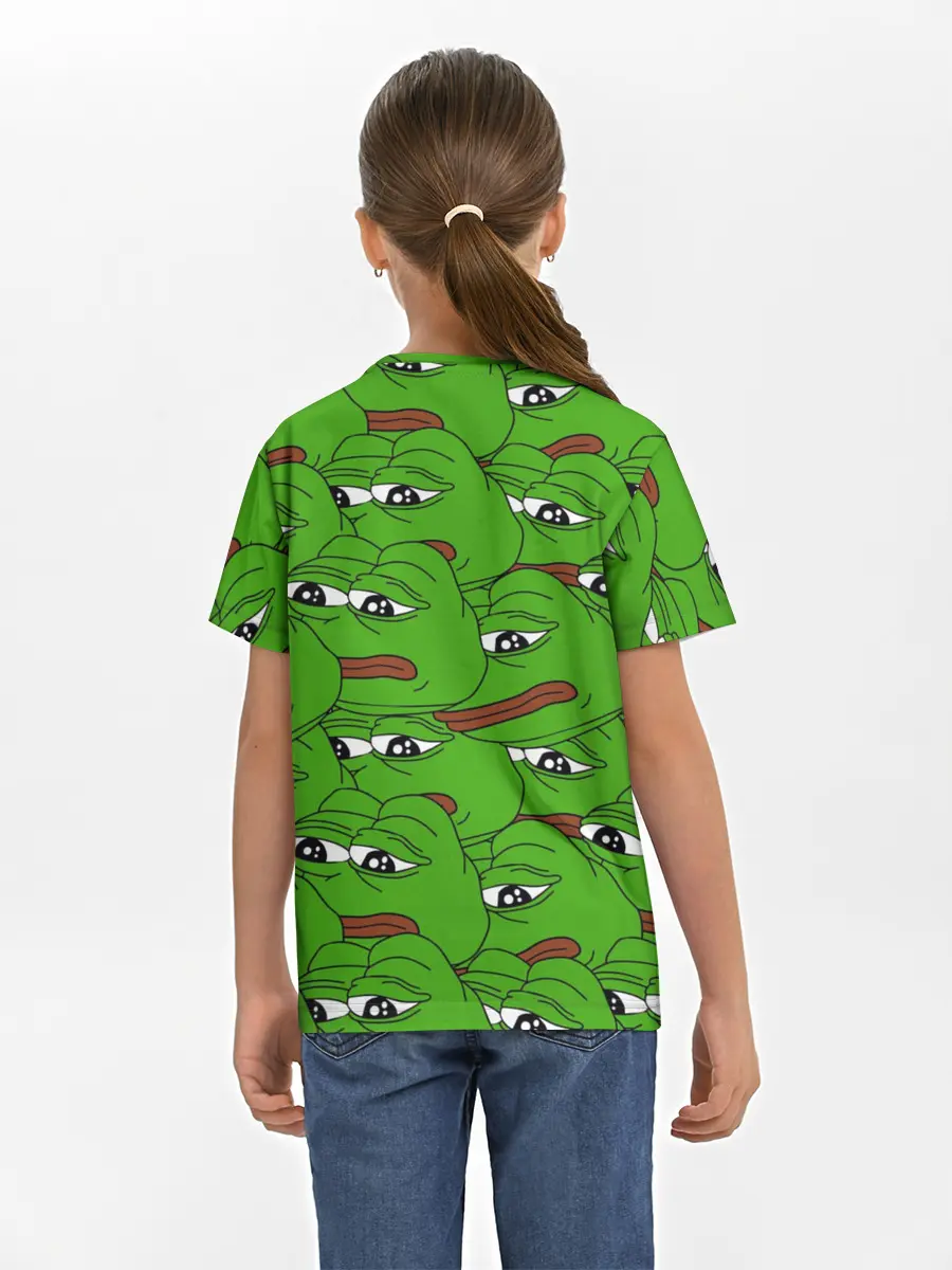 Детская базовая футболка / Sad frogs