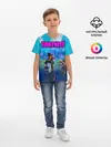 Детская базовая футболка / Fortnite повозка