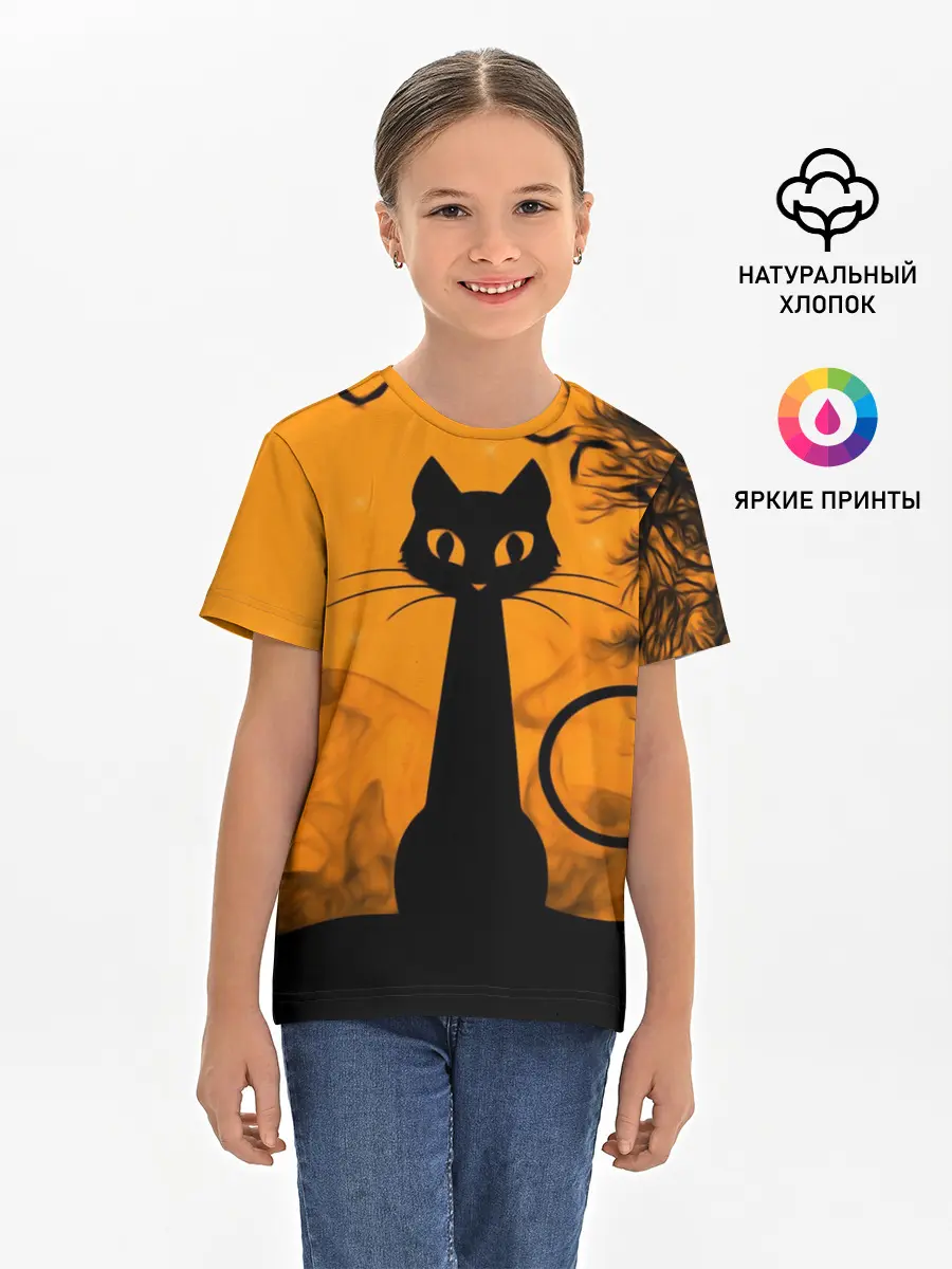 Детская базовая футболка / Halloween