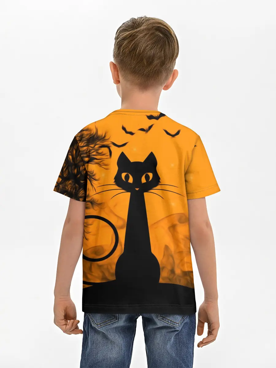 Детская базовая футболка / Halloween