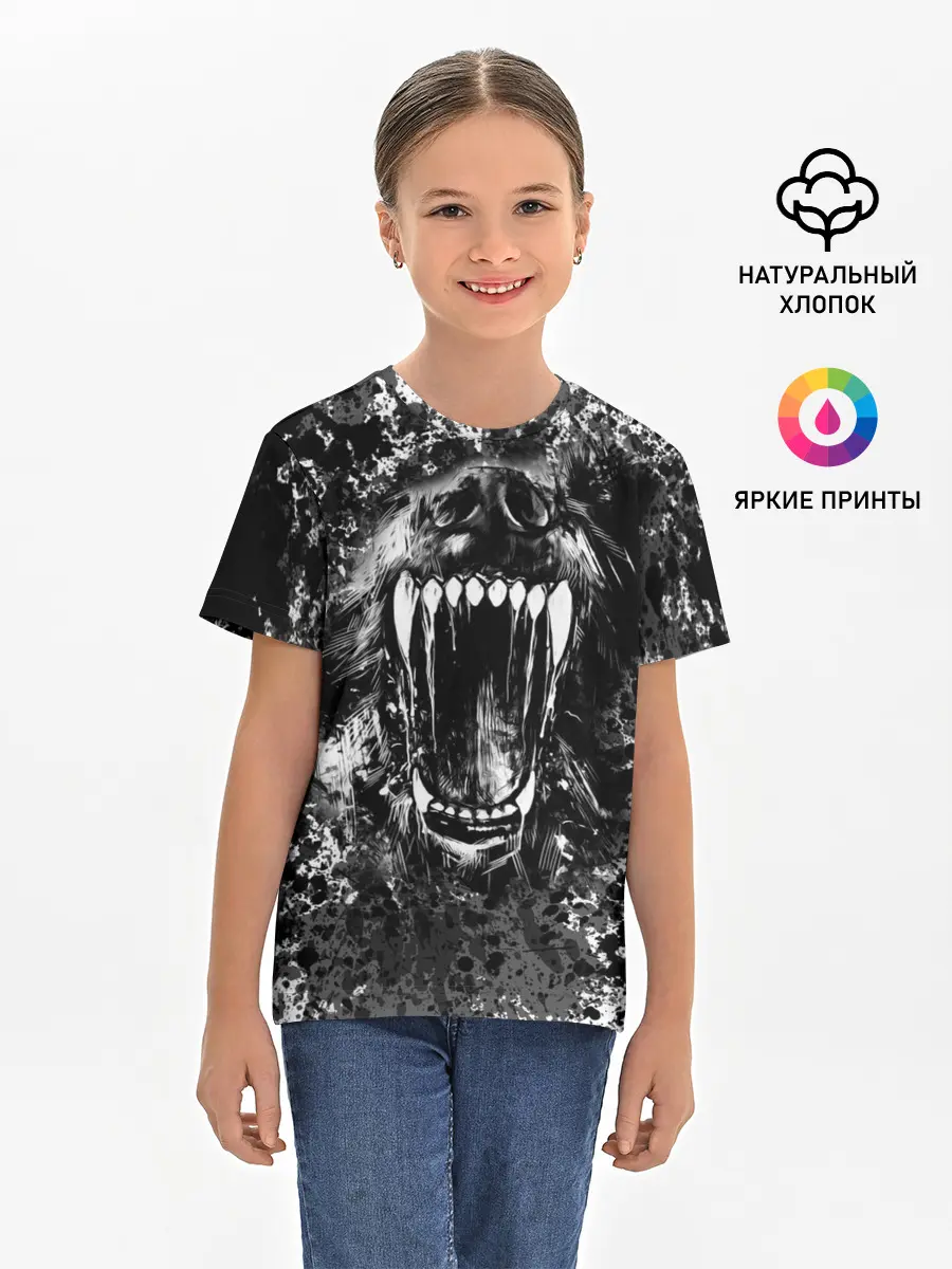 Детская базовая футболка / Волчья пасть