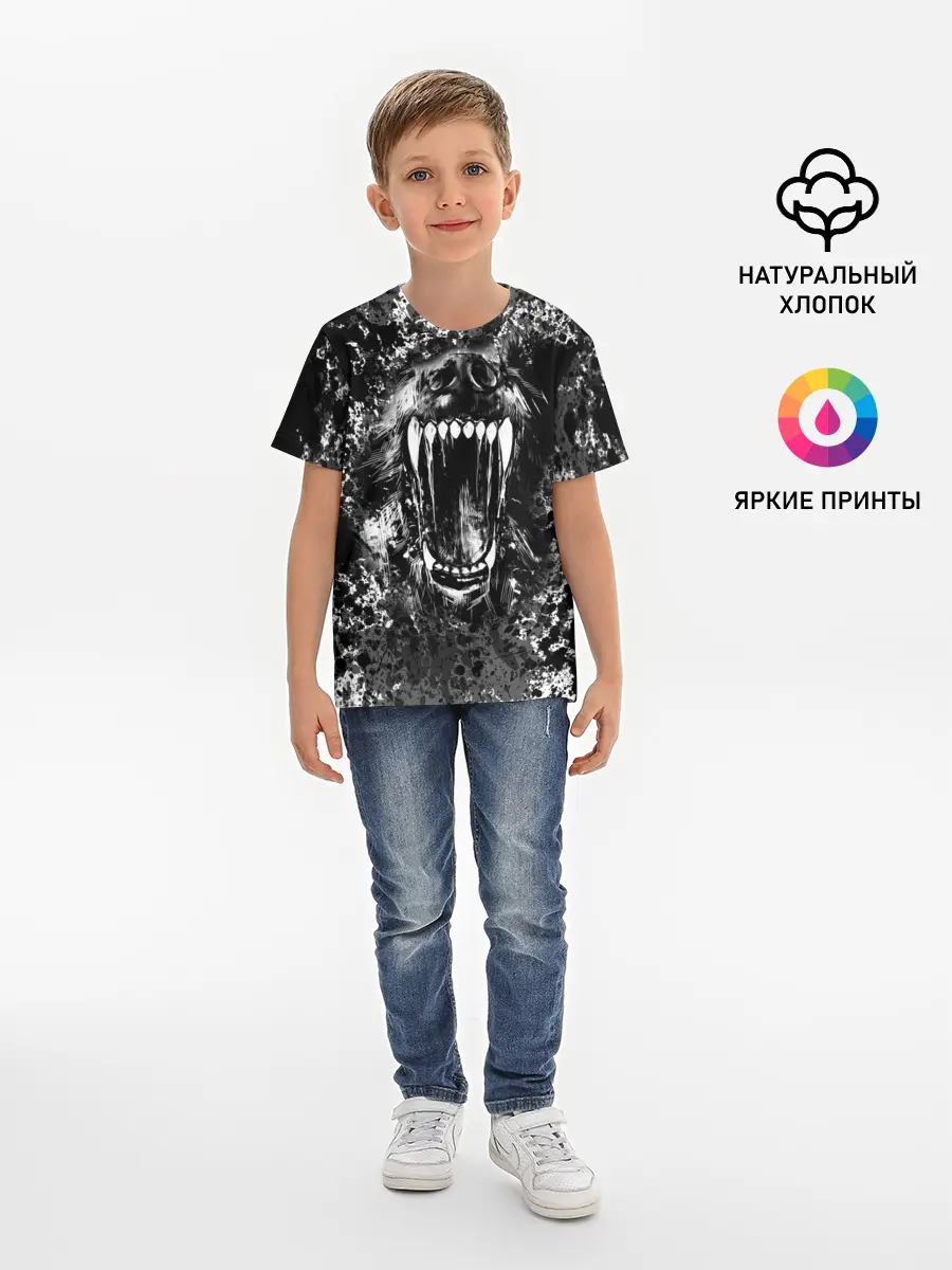 Детская базовая футболка / Волчья пасть