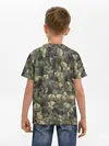 Детская базовая футболка / Камуфляж с пандами