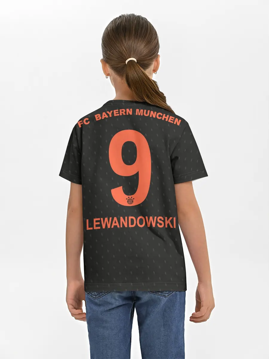 Детская базовая футболка / Lewandowski third 19-20
