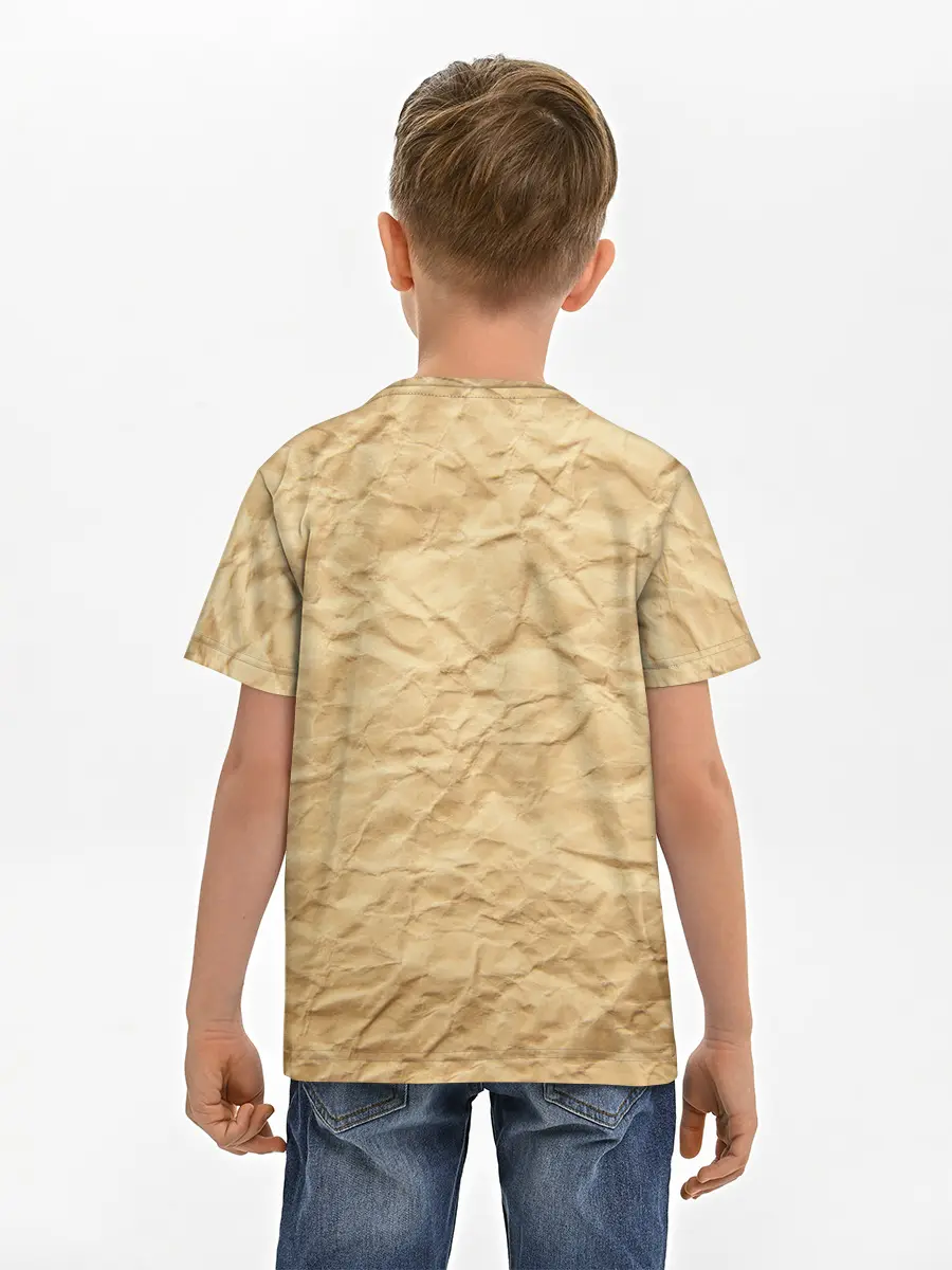 Детская базовая футболка / БУМАЖНАЯ ТЕКСТУРА