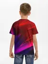 Детская базовая футболка / NEON GEOMETRY STRIPES