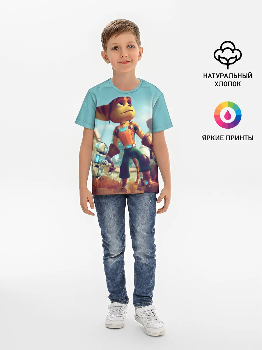 Детская базовая футболка / Ratchet and Clank