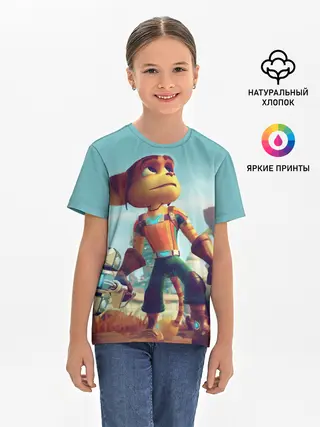 Детская базовая футболка / Ratchet and Clank