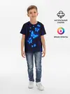 Детская базовая футболка / Неоновые бабочки