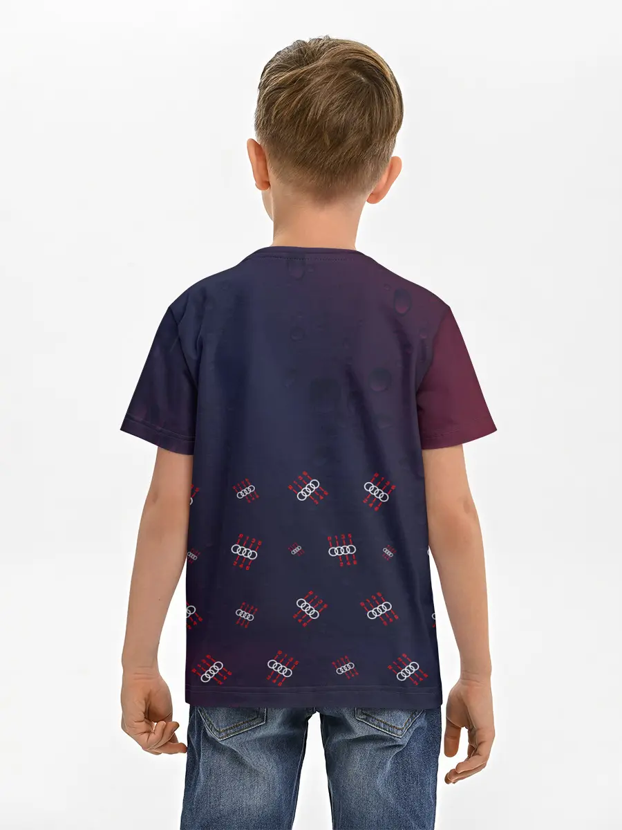 Детская базовая футболка / Audi - Raindrops