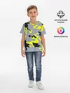 Детская базовая футболка / Yellow camouflage