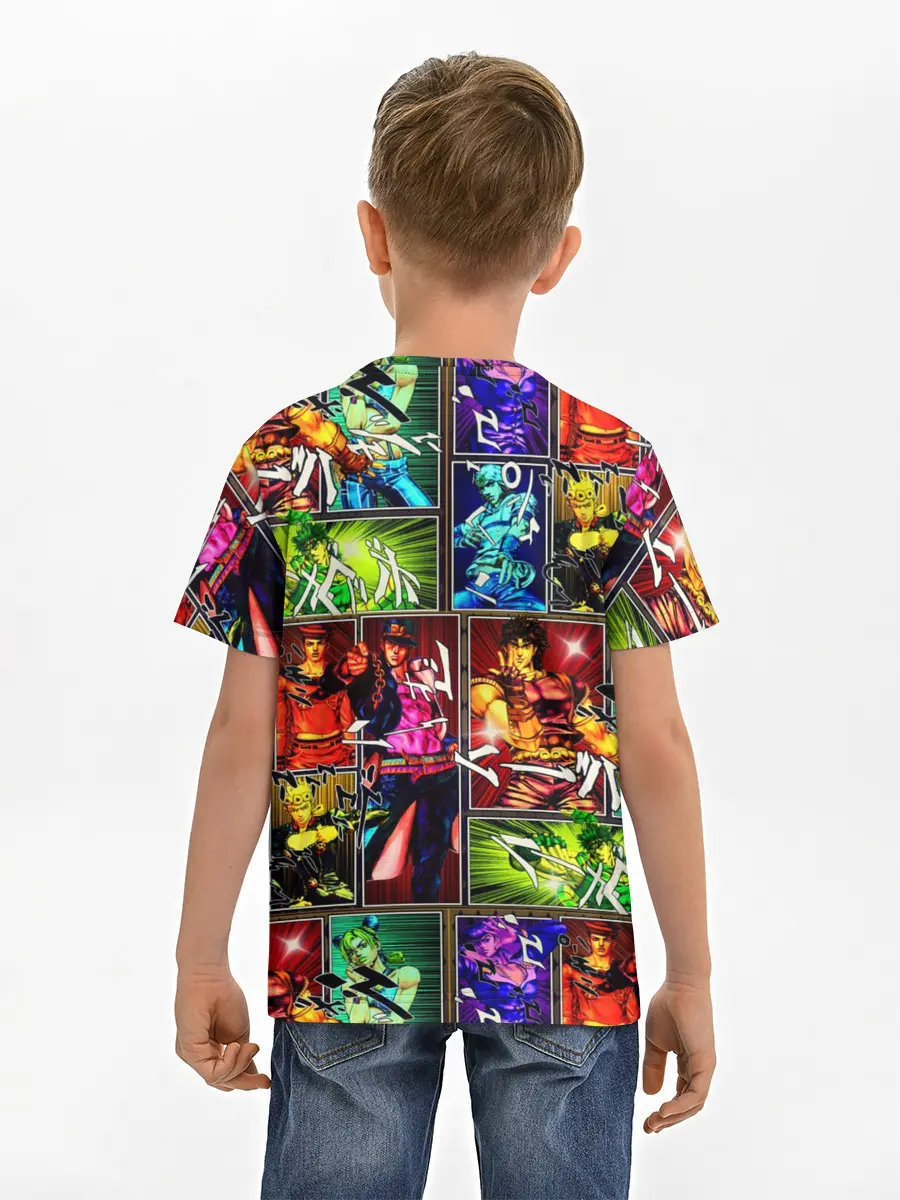 Детская базовая футболка / Джоджо комикс