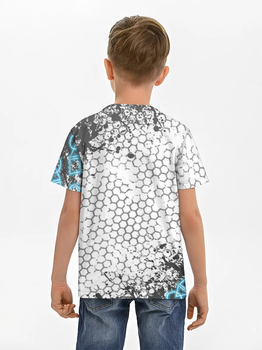 Детская базовая футболка / Игра в кальмара Неон