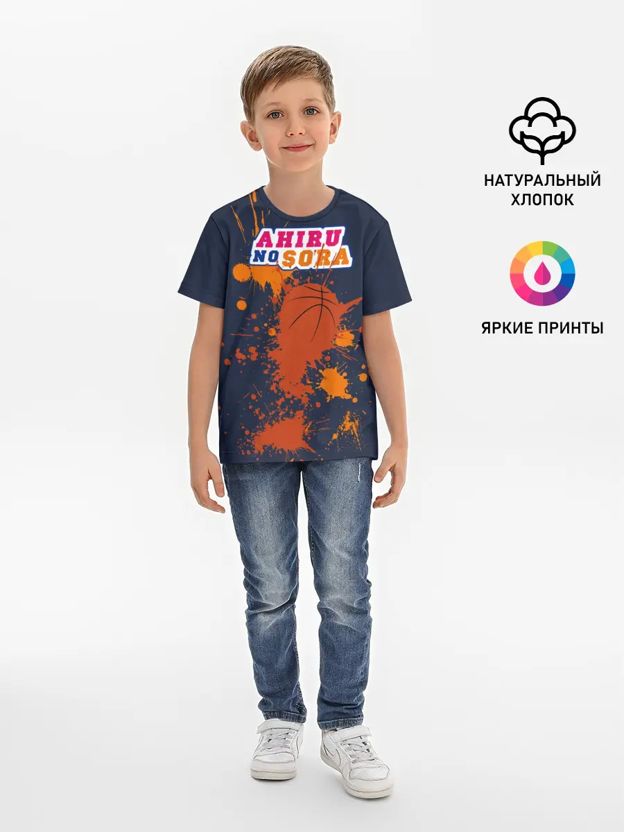 Детская базовая футболка / Ahiru no Sora