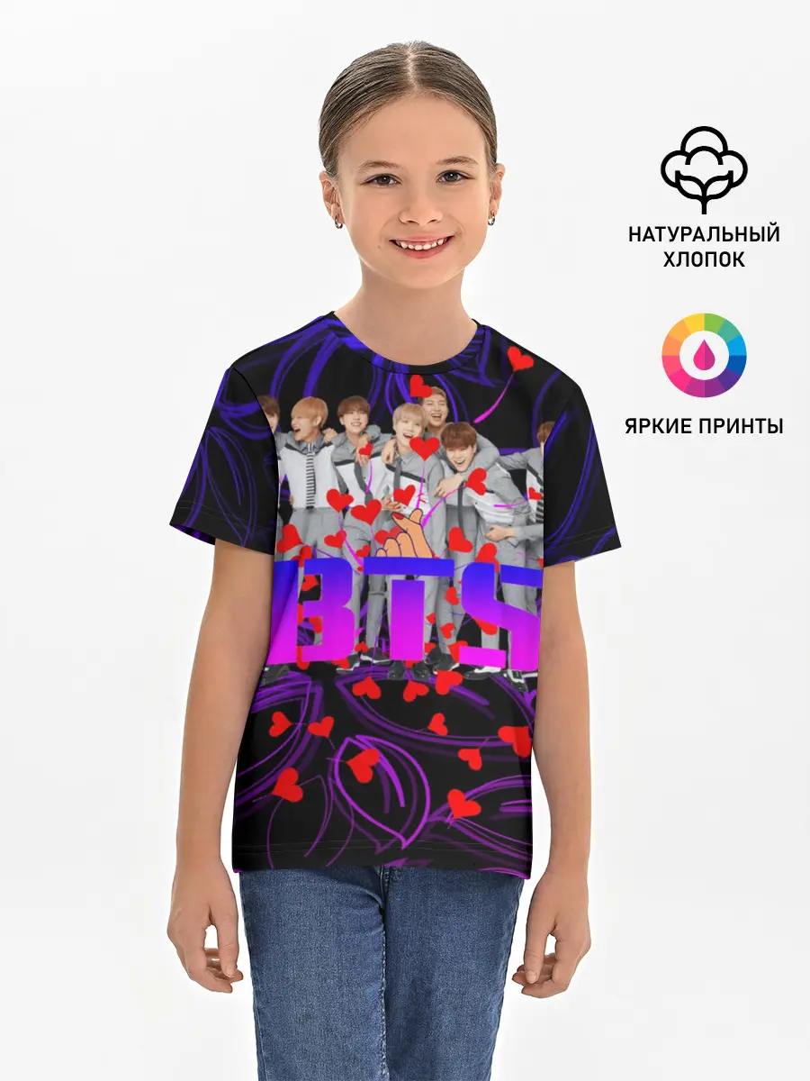 Детская базовая футболка / BTS | Бойбенд