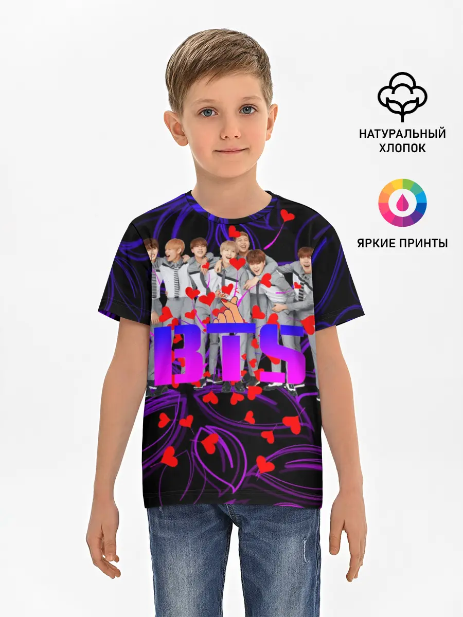 Детская базовая футболка / BTS | Бойбенд