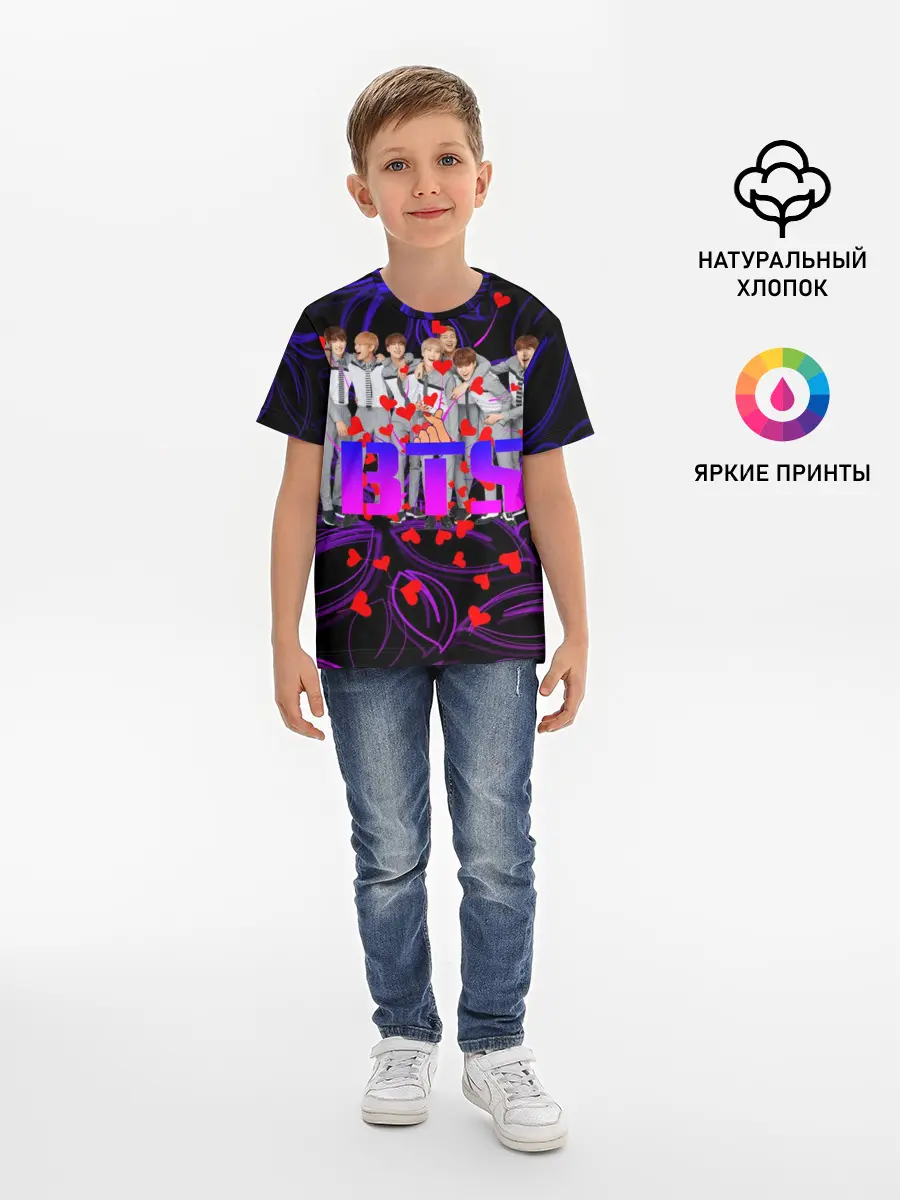 Детская базовая футболка / BTS | Бойбенд