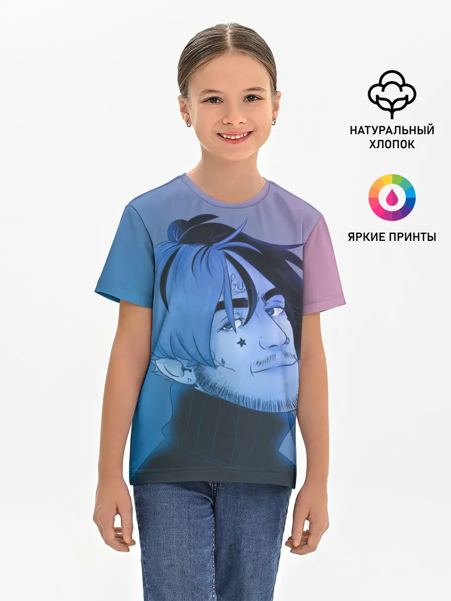 Детская базовая футболка / Lil Peep Colors