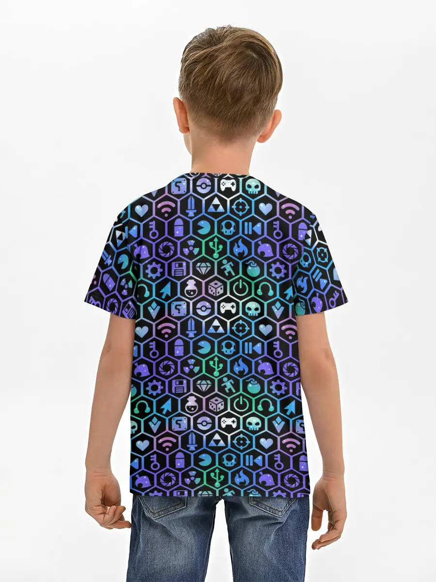 Детская базовая футболка / ГЕЙМЕРСКИЙ НЕОН