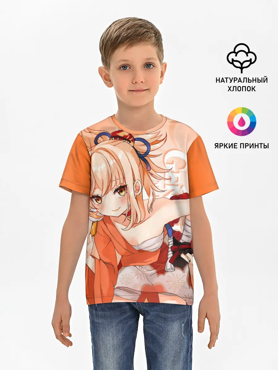 Детская базовая футболка / Genshin Impact, Ёимия
