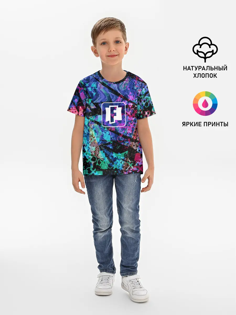 Детская базовая футболка / Fortnite