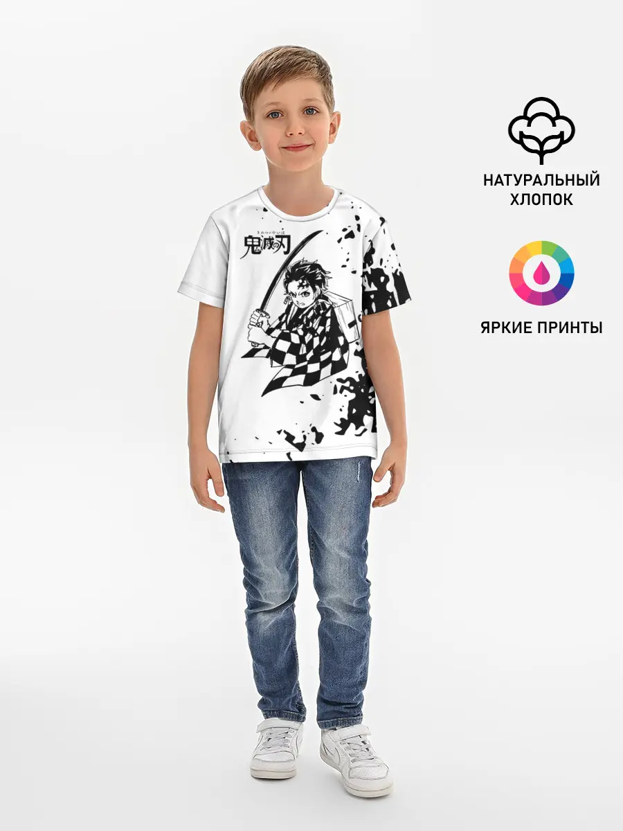 Детская базовая футболка / Танджиро | Клинок, рассекающий демонов