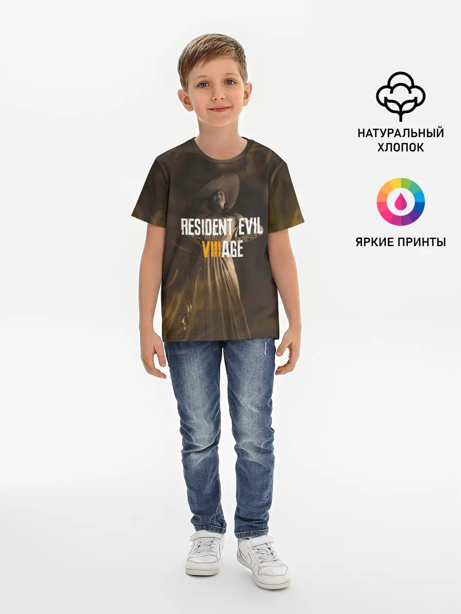 Детская базовая футболка / RESIDENT EVIL VILLAGE | ЛЕДИ ДИМИТРЕСКУ