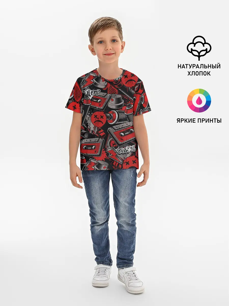 Детская базовая футболка / Hip hop Urban style