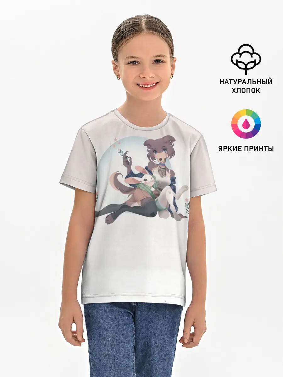 Детская базовая футболка / Джуно и Хару