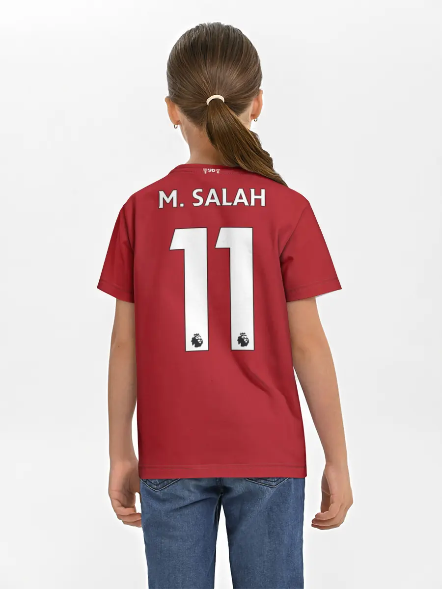 Детская базовая футболка / М.Салах 18-19 home