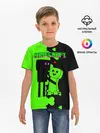 Детская базовая футболка / Любовь Эндермена и Крипера Майнкрафт