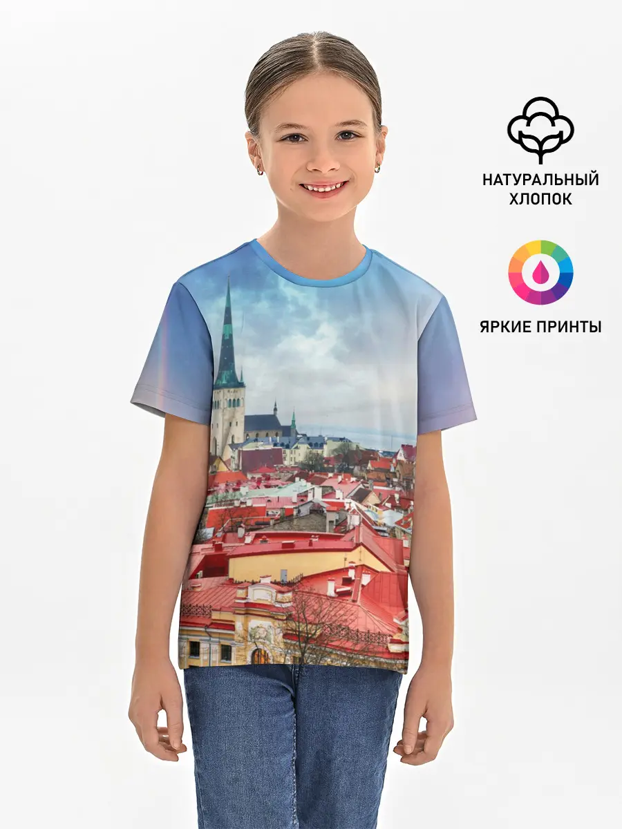 Детская базовая футболка / Таллин