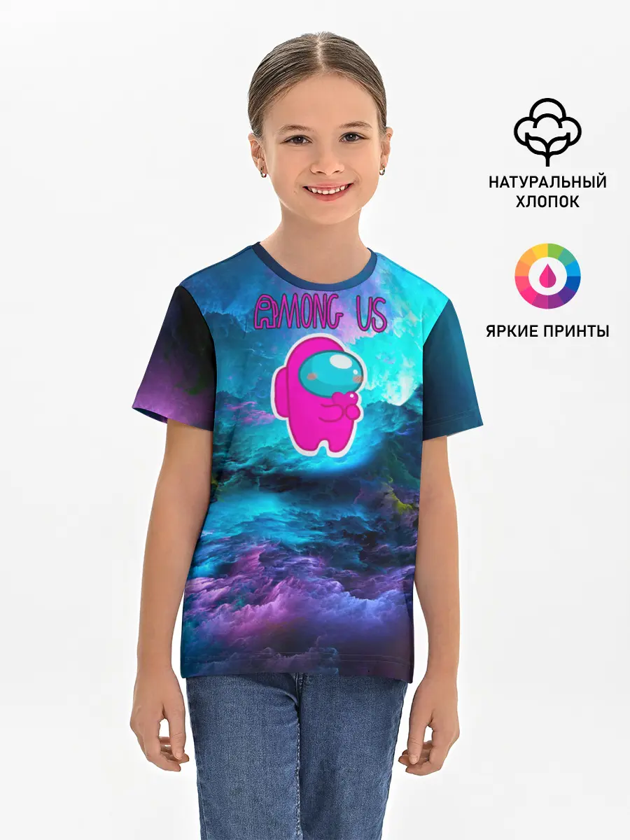 Детская базовая футболка / Among Us