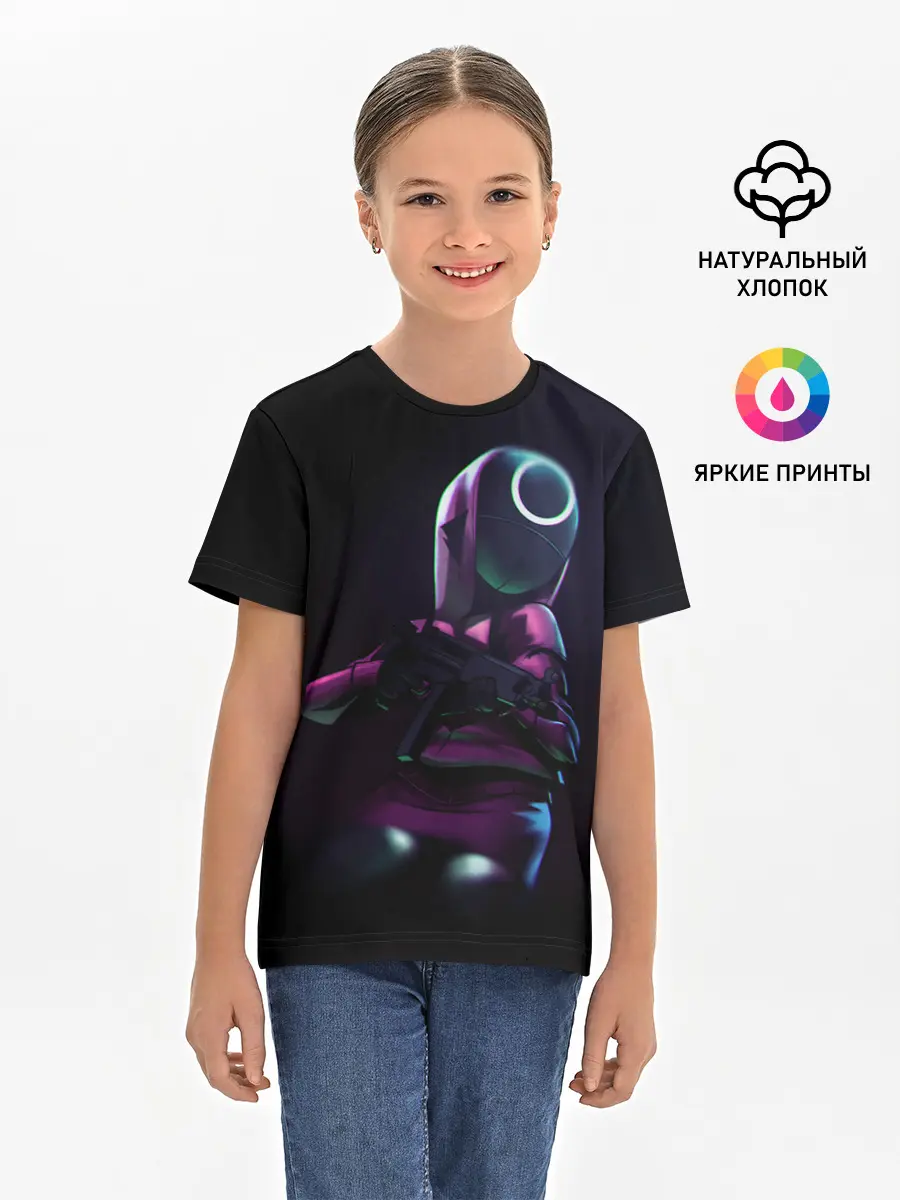 Детская базовая футболка / Круг с оружием