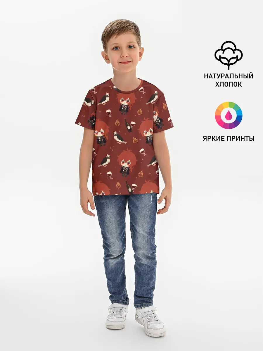 Детская базовая футболка / Genshin Impact