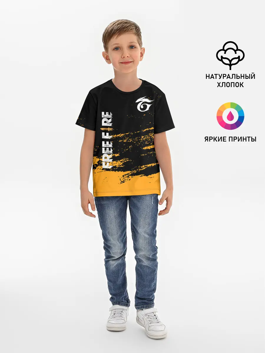 Детская базовая футболка / Free Fire ? Фри Фаер.