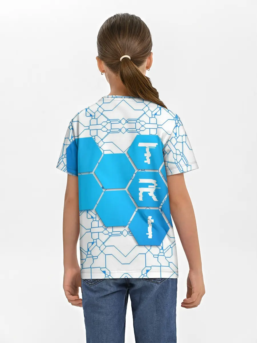 Детская базовая футболка / Плыви, Крути, Беги