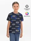 Детская базовая футболка / HYUNDAI / ХЕНДАЙ / 3D ПЛИТЫ
