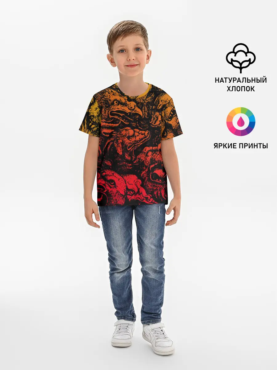 Детская базовая футболка / Grotesque animals