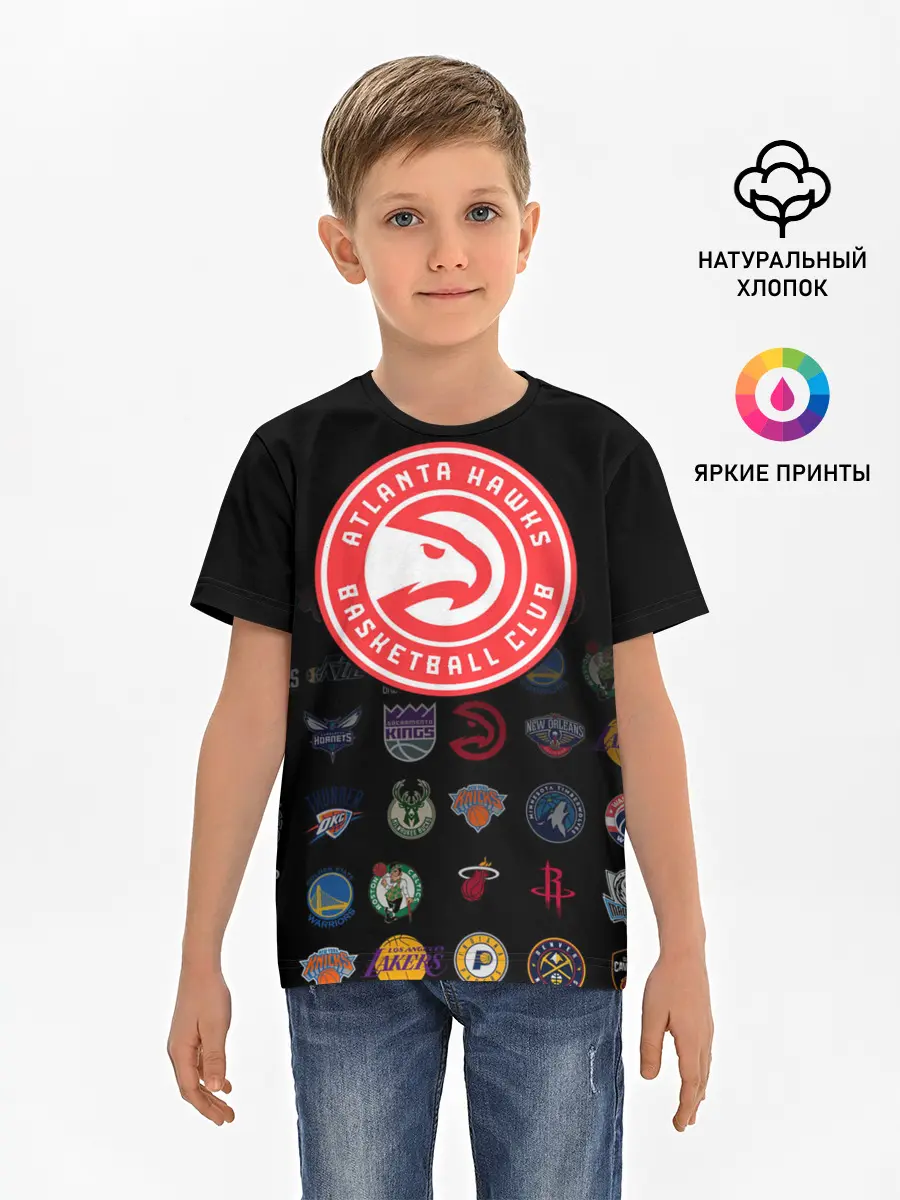 Детская базовая футболка / Atlanta Hawks