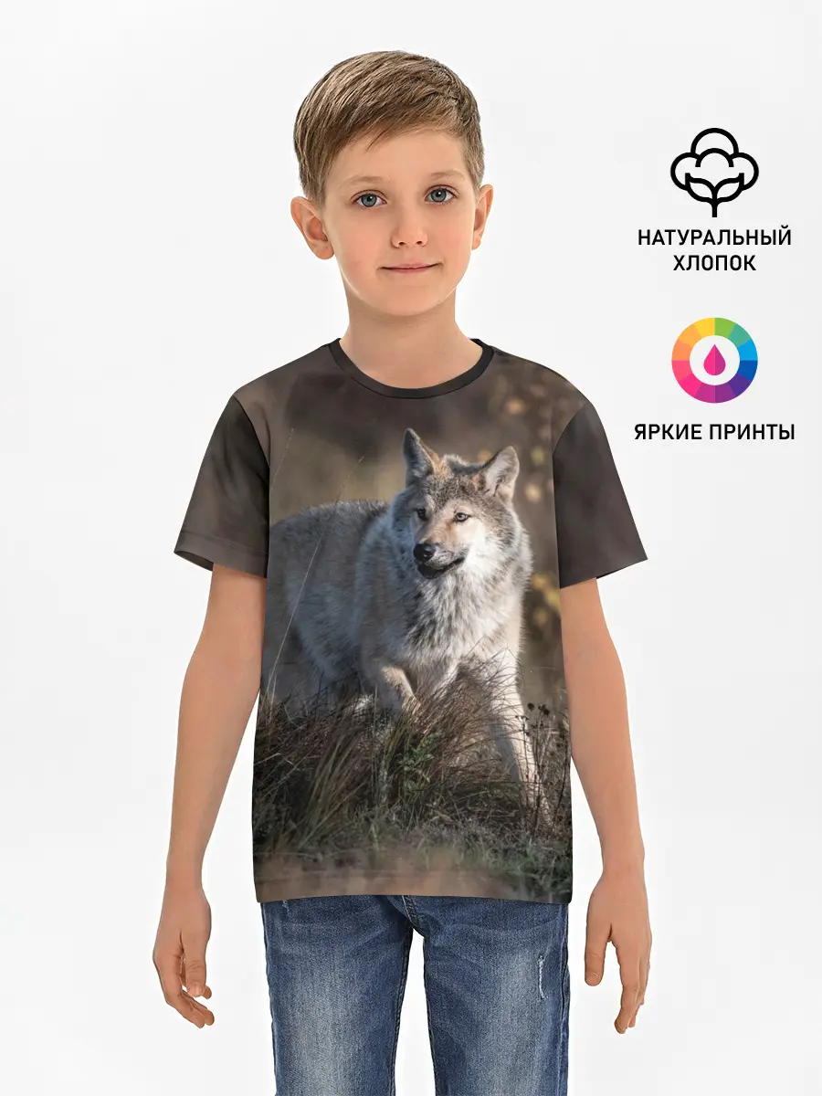 Детская базовая футболка / WOLF