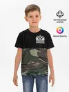 Детская базовая футболка / Russia камуфляж