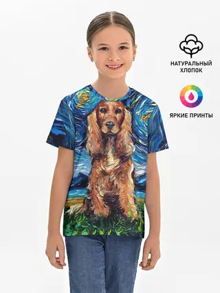 Детская базовая футболка / Кокер-спаниель