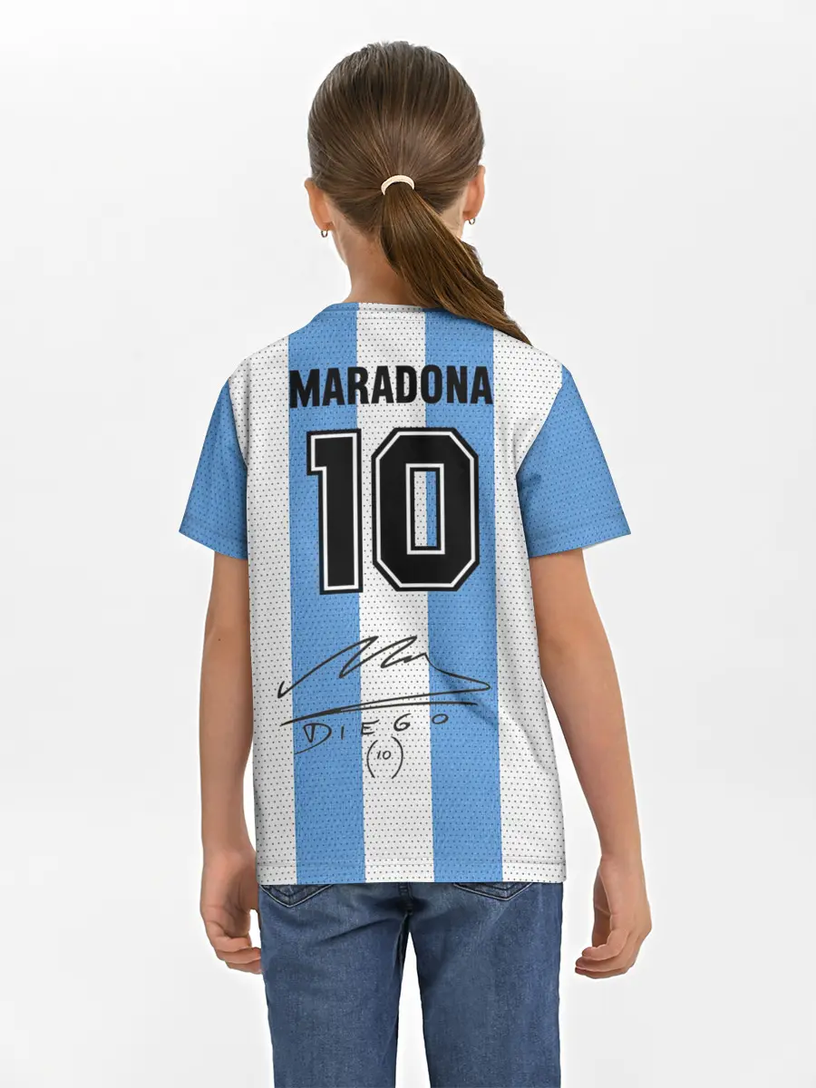 Детская базовая футболка / Джерси Марадоны с автографом