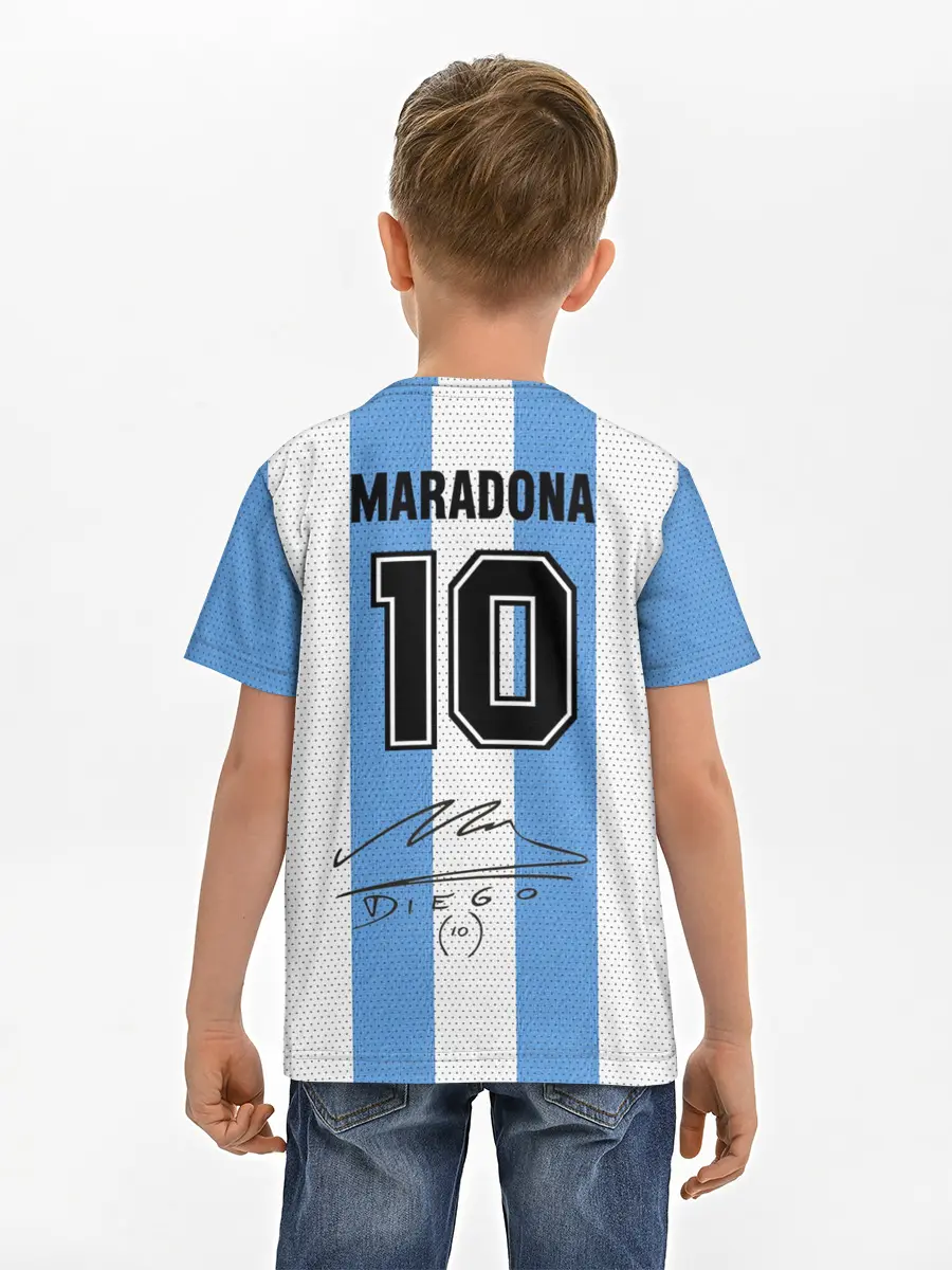 Детская базовая футболка / Джерси Марадоны с автографом