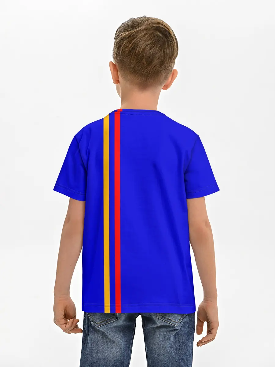 Детская базовая футболка / Армения, лента с гербом