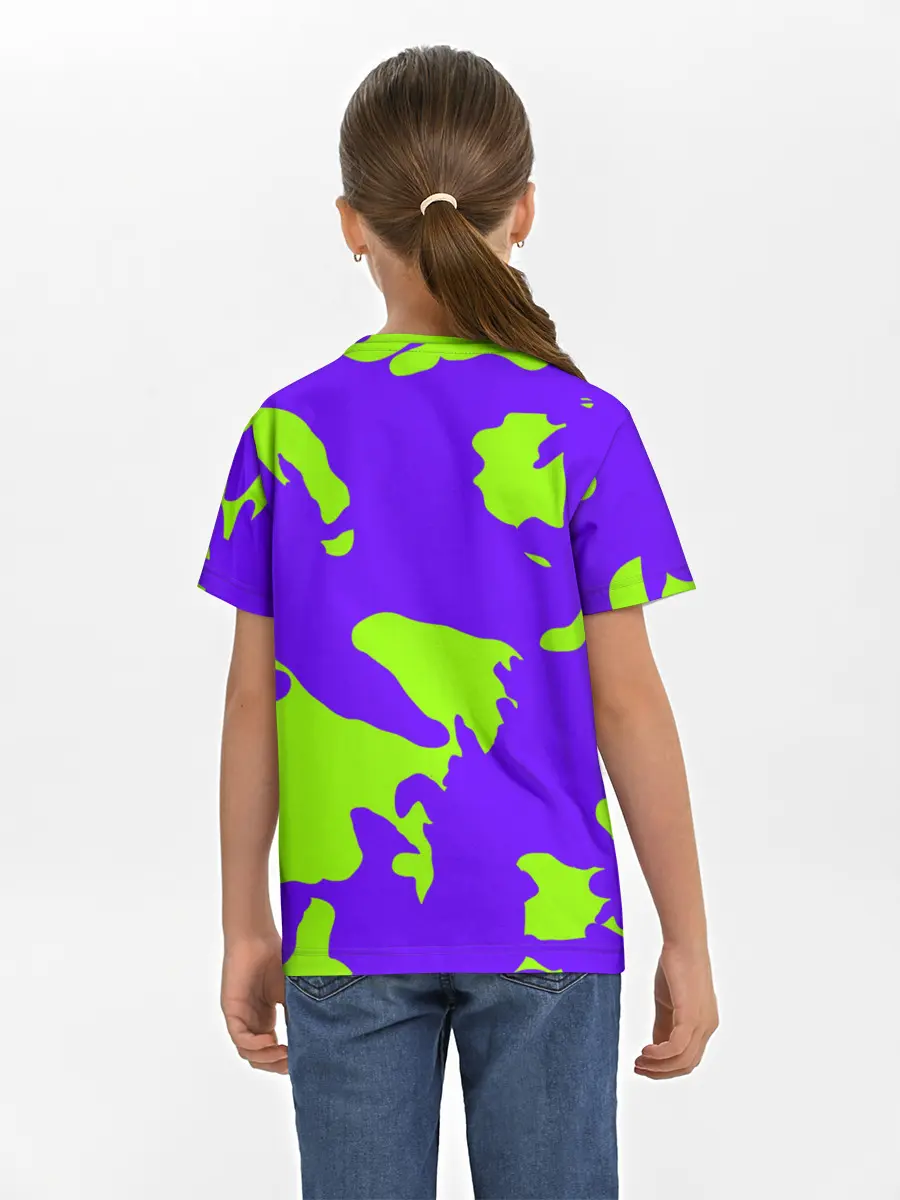 Детская базовая футболка / тeкстура