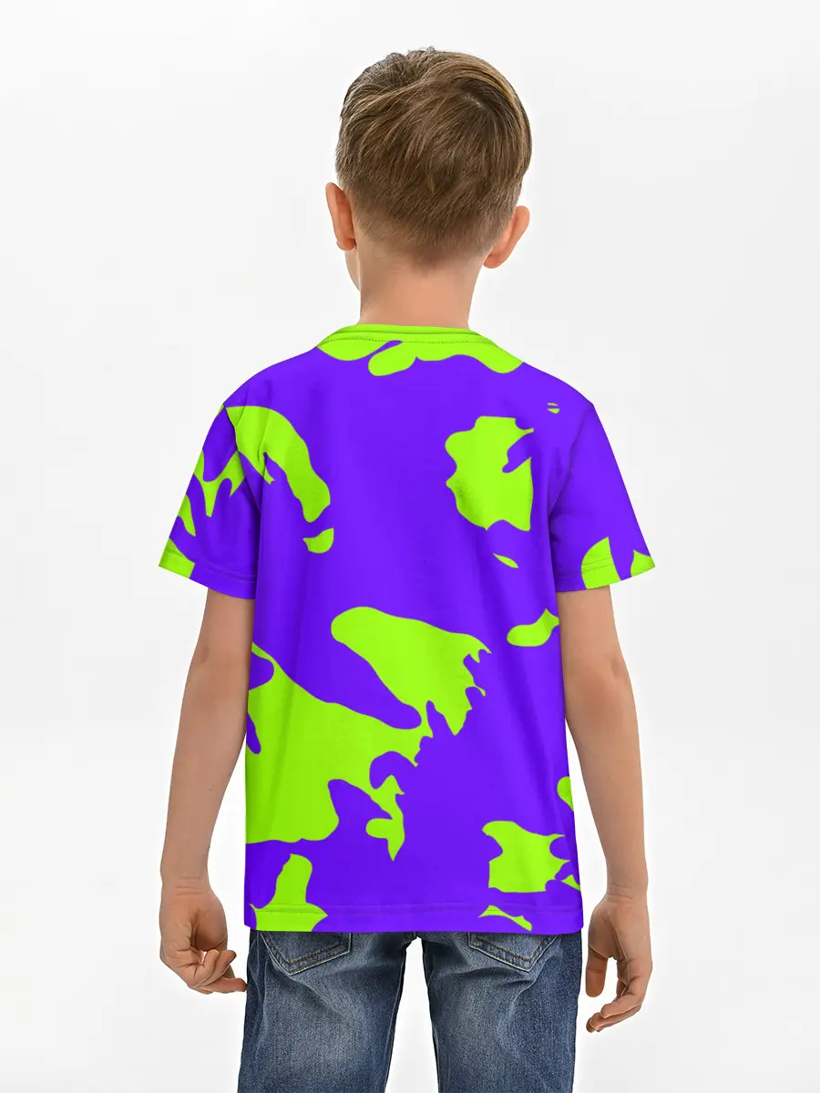 Детская базовая футболка / тeкстура