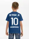 Детская базовая футболка / Неймар ПСЖ форма 2021/2022