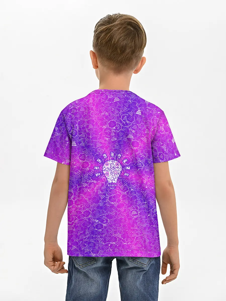 Детская базовая футболка / Лампочка на фоне АПВ 12.2.7.7